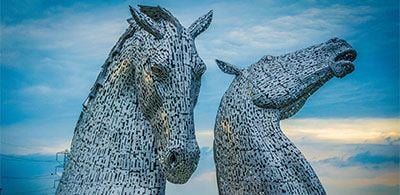 The Kelpies at the Helix