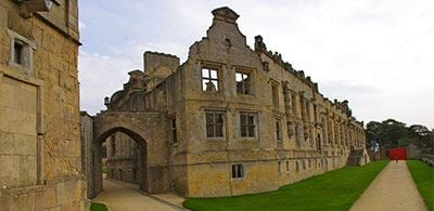 Impressive ruins of Bolsover Castle