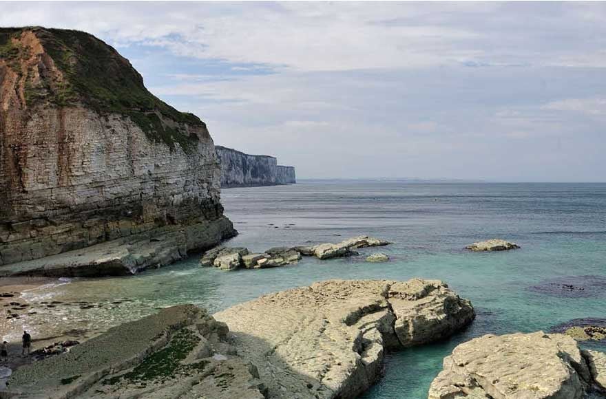 Rocky cove on the Yorkshire coast 