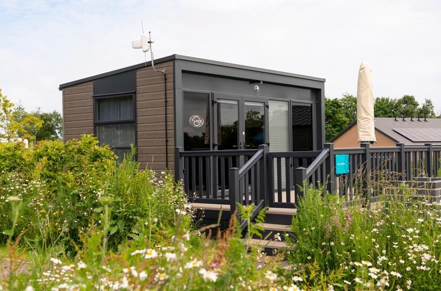 Glamping pod at Cayton Village