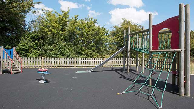 Children's playground at Daleacres Club Campsite