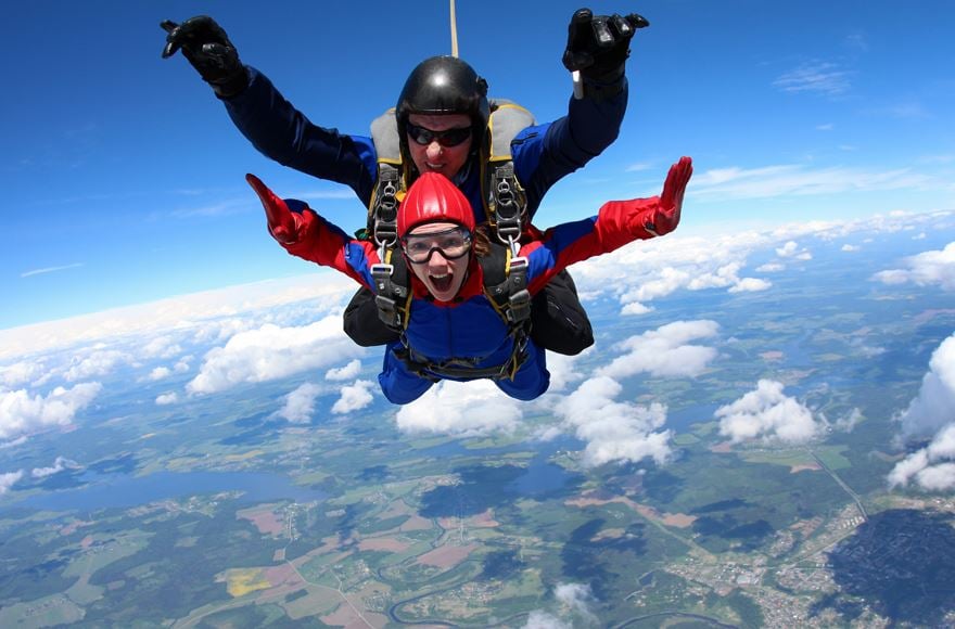 Go skydiving near Durham Grange