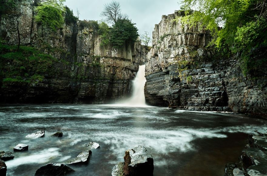 High Force, one of the most spectacular waterfalls in England