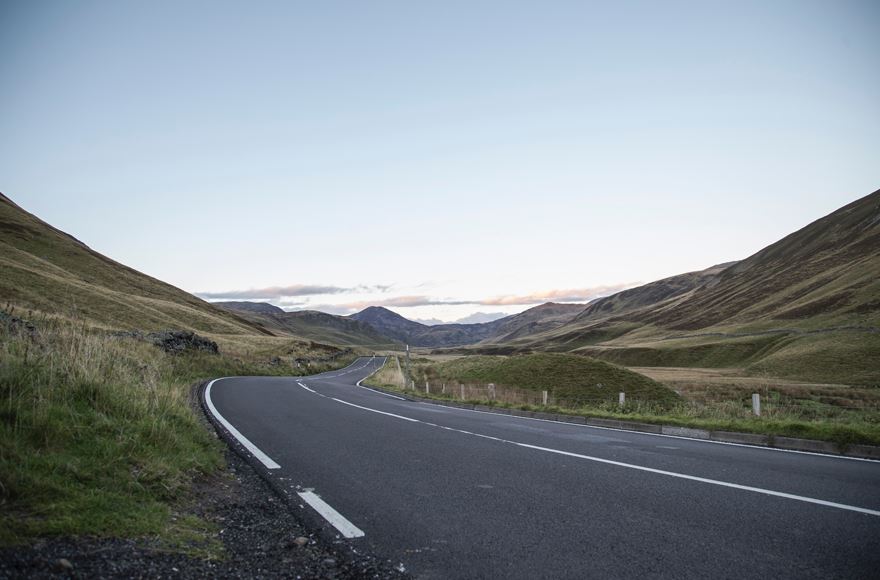 Cairngorms National Park Mountain road