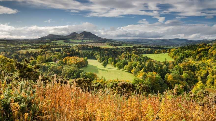  landscape of eildon hills