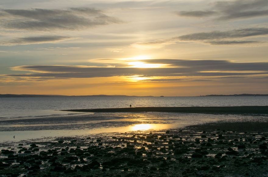 Sunset at Meon Shore