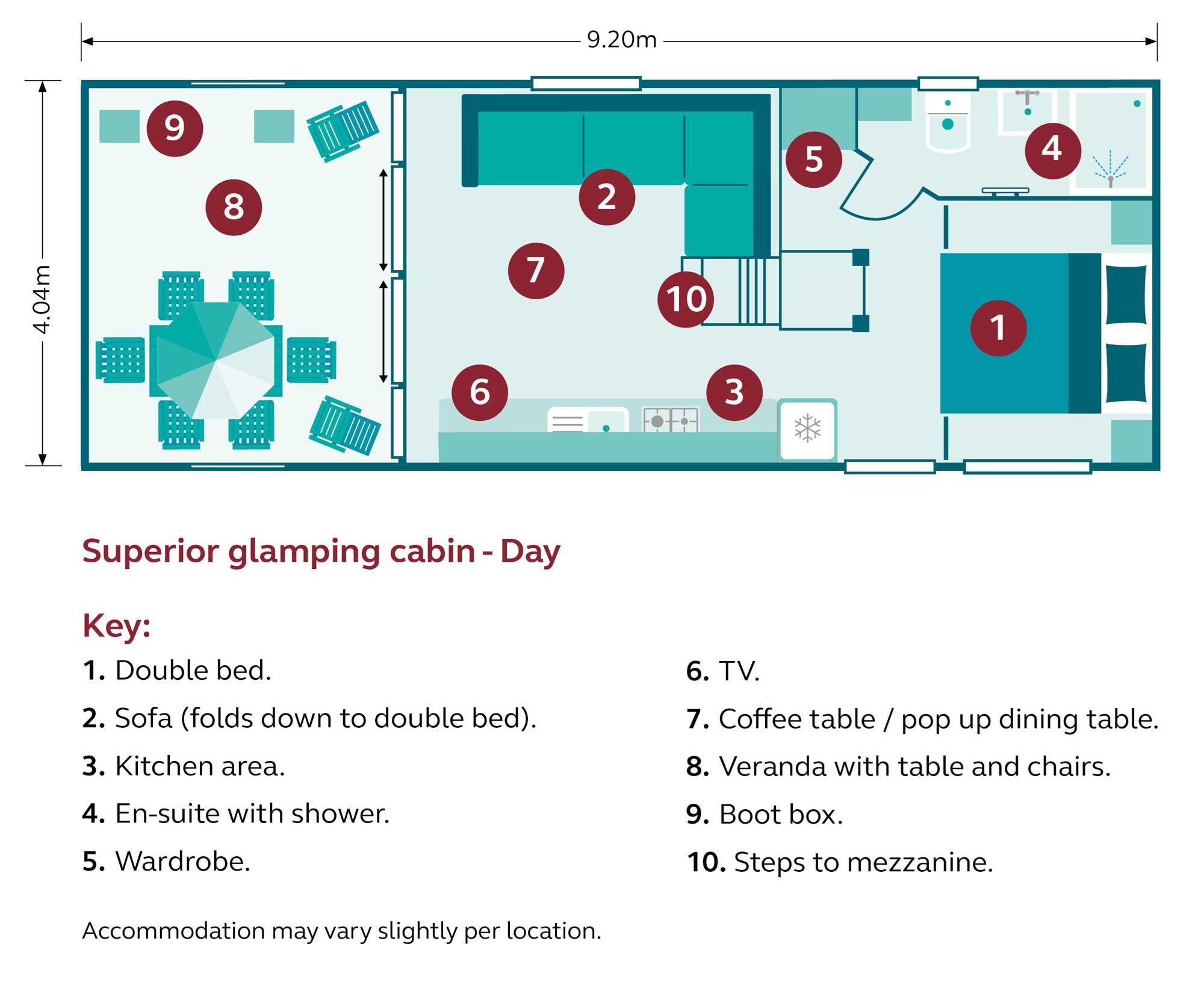 day time floor plan