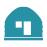 glamping cabin icon 