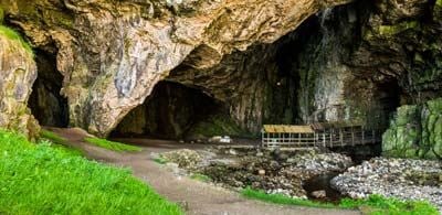 jagged rocks of Smoo Cave